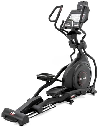 Elliptical Exercise Machine by Sole Fitness, Home Workout Equipment for Cardio, Running, and Walking, 13.3 Touch Screen, 20 Stride Length, Bluetooth, and Heart Rate Monitoring (Sole E98)