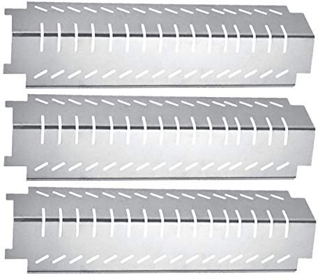 LOKHING 94011 (3-Pack) BBQ Spares Gas Grill Replacement Parts Stainless Steel BBQ Heat Plates Gas Grill Heat Shields Tent Diffuser for Charbroil, Costco, Centro, Thermos and Others Models Gas Grill
