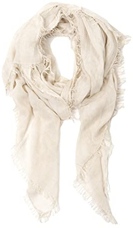 JOPHY & CO. Sciarpa Donna Uomo Elegante Leggera Morbida a Stola Rettangolare in Fibra di Bambù a Tinta Unita o Fantasia Colori (Beige)