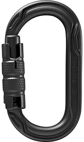 Edelrid Ovalkarabiner Oval Power 2500 Triple II mit schmaler Hülse, Farbe:Night