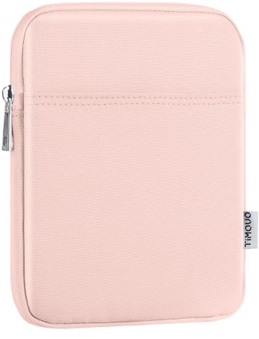 TiMOVO 6-7 Inch Sleeve Case for eReader Book Paperwhite/Colorsoft Signature Edition, Protective Sleeve Cover Pouch Bag Carrying Case for E-Reader/Oasis & Kobo Devices, Pink