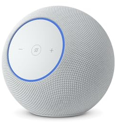 Amazon Echo Studio (neueste Generation), kompaktes Design, mit immersivem 3D-Audio und Dolby Atmos, Weiß