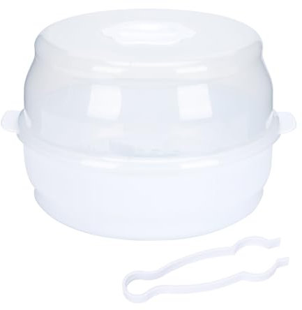 YARNOW Mikrowellensterilisator für Babyflaschen Praktischer Aufbewahrungsbehälter für Geschirr Tragbares Design für Unterwegs zu Reinigen Perfektes für Frischgebackene