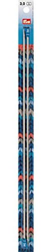 Prym - Ferri da Maglia a Punta Singola, 35 cm, 3,00 mm, Colore: Grigio Perla