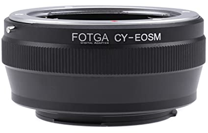 Fotga Adaptateur pour objectif Contax Yashica CY vers appareil photo sans miroir Canon EOS M EF-M