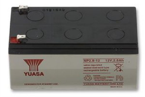 Yuasa NP2.8-12 12V Lead Acid Battery, UPS Backup Alarm and Emergency Battery (Pack of 1)