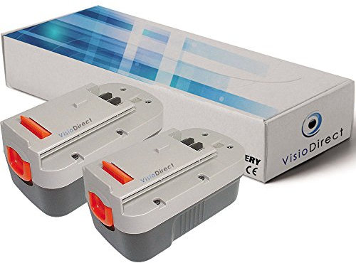 Lot de 2 Batteries pour Black et Decker Firestorm GLC2500 Coupe-Bordures 3000mAh 18V - Visiodirect -