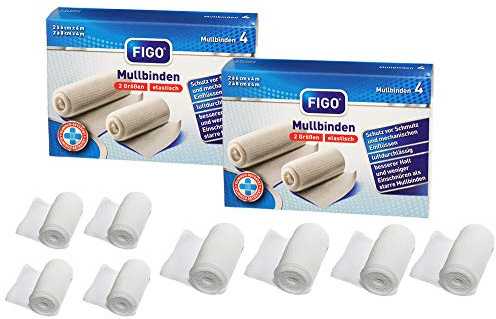 varivendo Notizblock + 8 Stück Figo elastische Fixierbinde Mullbinden