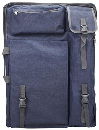 HOMDREAM Zeichentasche 4K Malertasche Sketch Art Bag Sketch Bag Art Storage-Malertasche wasserdichte Multifunktionale Kunstprüfung Spezielle Doppelschulter Zeichenbrett Tasche,Blue