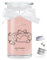 JuwelKerze Fluffy Strawberry Cheesecake Ohrringe Silber - Schmuckkerze 80 Std - große Duftkerze mit Gourmandem Duft - hellrosae Kerze mit Schmuck Überraschung - Geschenke für Frauen, Geburtstag