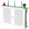GAESHOW Router Aufbewahrungsbox, Wand WLAN-Router Aufbewahrungsbox, TV Kabel Verstecken Box, Wand WiFi Montierte Rack, Weiß (B)