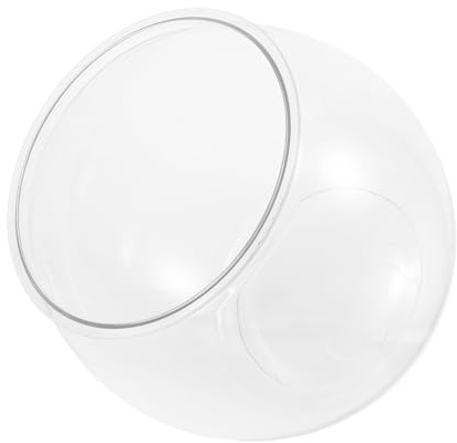 Milisten Bocal à Poissons Plastique Transparent pour Visualisation Claire Incassable Et Décoratif pour Intérieurs Modernes
