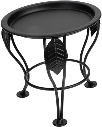 DIYEAH Soporte para Macetas de Hierro con Patas Trípode Estante para Plantas de Interior Soporte Decorativo para Tiestos Balcón y Ventana para Suculentas y Maceteros Pequeños