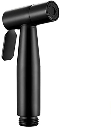 TTDGYYXW Spruzzatore per Bidet Portatile Spruzzatore per Pannolini da Bagno Nero Spruzzatore per Bidet Soffione Doccia per WC Nero Spruzzatore in Acciaio Inossidabile Ugello per Pulizia WC per Bagno