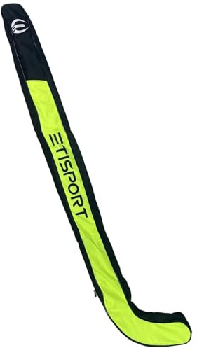 ETISPORT Bolsa Porta Sticks Hockey Amarilla para 2 Sticks Ligera, Resistente y con Correa de Hombro