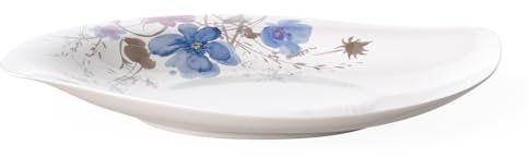 Villeroy & Boch Mariefleur Gris Serve & Salad Coupelle plate, Porcelaine Premium, Blanc/Multicolore