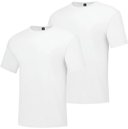 Hanes Men's Short Sleeve Beefy-T (Pack of 2), White, X-Large