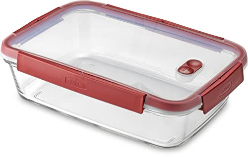 Curver SMART COOK Vorratsdose 2,3L,LxBxH: 20x28,8x7,9cm, rechteckig, sicheres Schließssystem, geeignet für Kühlschrank, Gefrierfach, Backofen und Mikrowelle