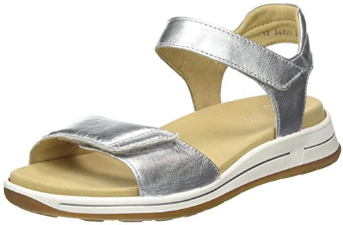 ara Damen Osaka Sandal, Silber, 35 EU Weit