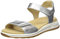 ara Damen Osaka Sandal, Silber, 35 EU Weit