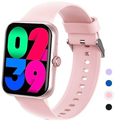 PTHTECHUS Smartwatch, Reloj Inteligente Niño Niña - IP68 Impermeable Smartwatch Fitness 1,84 Pantalla Táctil Reloj Deportivo, con 19 Modos Deporte, Sueño, Podómetro, Reloj Deportivo para iOS Android