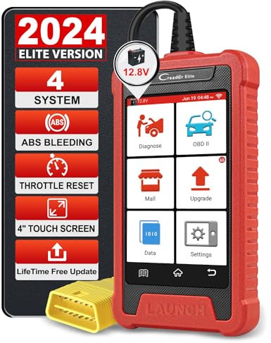 2023 Upgraded Launch CRE202 Engine/TCM/ABS/SRS OBD2 Diagnosegerät, Optional 2 Reset-Service enthalten SAS/Öl/Einspritzdüse/Drosselklappe Reset etc, Lebenslanges kostenloses WiFi-Update, Auto VIN