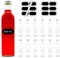 casavetro 12 leere Glasflaschen 250ml MAR mit Etiketten Saftflasche Likörflaschen Schnapsflaschen Ölflaschen Flaschen Wasserflasche aus Glas zum selbst befüllen (12 x 250 ml)