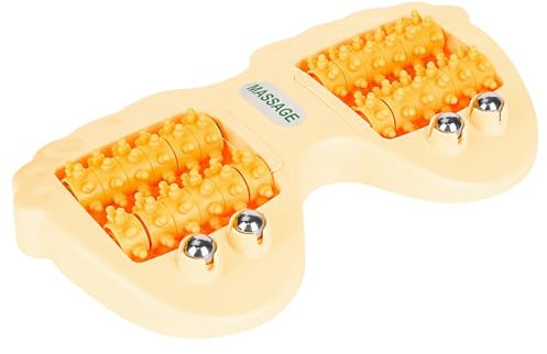 RUCUDIM Massaggiatore per piedi, massaggiatore per piedi, riflessologia, massaggiatore per piedi, sperone calcaneare, massaggiatore per piedi per alleviare la fascite plantare (arancione)