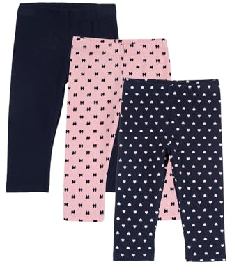 Chicco, Leggings Fille, Set de 3 Pantalons Leggings Style Capri, en Doux Coton, Vêtements Fille, Designed in Italy