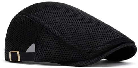 Towintec Mens Summer Flat Caps With Breathable Mesh Newsboy Hats For Golf