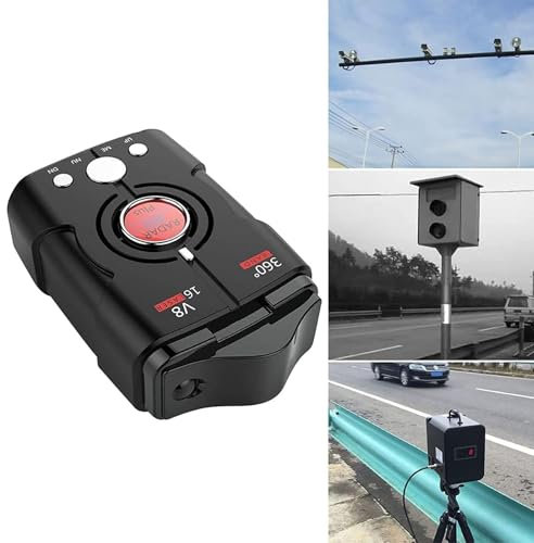 LHQYA Détecteur De Radar Automobile, Radar De Mesure De La Vitesse des Véhicules, Temps De Réponse Rapide, Écran OLED Multicolore, Alerte Vitesse des Véhicules en Temps Réel, Amélioration Sécurité