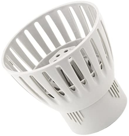 BESTonZON Dispositivo de Purificación de Estanques Cesta de Filtro de Pvc Beige, Accesorio Multifuncional para Limpiar Eficazmente Hojas y Residuos en Estanques de Peces