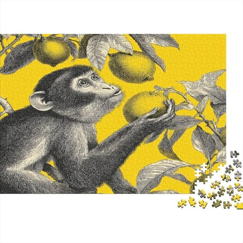 Pouting Monkey Rätsel Für Erwachsene |Lemon Tree| 1000pcs (75x50cm) Puzzles Lernspiele Home Decor Puzzles