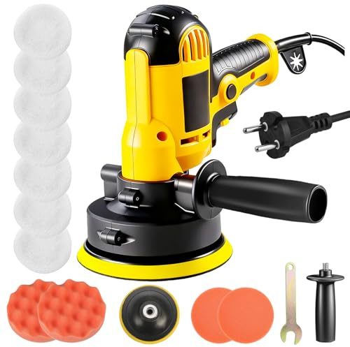 Kit de polissage et de cirage pour voiture de 700 watts avec 6 vitesses variables et 12 accessoires, idéal pour le detailing, le polissage, le cirage et l'élimination des rayures