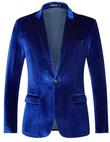 Generisch Giacca in velluto da uomo, blazer da uomo, giacca da abito uomo, sportiva, blazer, per feste, ufficio, smoking, sposo, abito da matrimonio, giacca invernale, abito, giacca in velluto, giacca