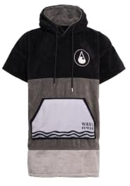 WAVE HAWAII Poncho de bain pour homme et femme - Taille L - 170 à 200 cm - Poncho de surf en coton - Serviette éponge avec haute absorption d'eau - Aide au déménagement pour la plage et les