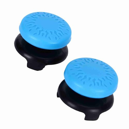 Annadue 2st Tumspak Mjukt Silikonskydd Grip Stick, Joystick Controller Gamepad Key Cap för Controller, Thumb Grip Cap för Speltillbehör (Blå)
