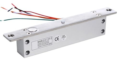 UHPPOTE Fail-Safe Deadbolt Electric Drop Bolt Lock 12V for Narrow Door Access Control System