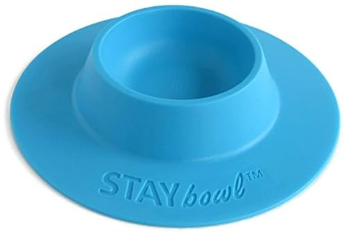 STAYbowl Tip-Proof Ergonomic Pet Bowl for Guinea Pig and Other Small Pets; 1/4-Cup Size; Sky Blue