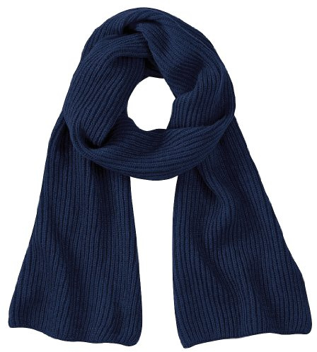 Beechfield Ladies/Womens Metro Knitted Winter Scarf (One Size) (French Navy)