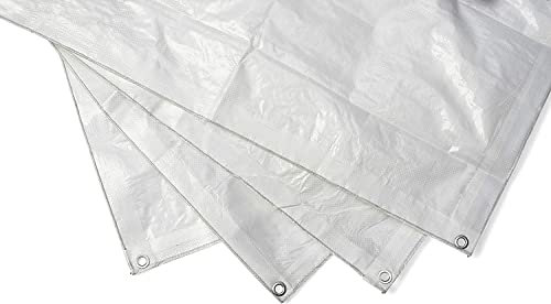 Seilflechter - Bootsplane wasserdicht, 3x4m, weiß, 250 g/qm, UV-beständig, Abdeckplane mit Ösen, Gewebeplane wasserdicht und Winterfest