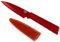 KUHN RIKON 26601 COLORI+ Rüstmesser gerade Klinge mit Klingenschutz, antihaftbeschichtet, Edelstahl, 19 cm, rot