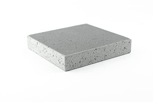 Piedra para Carne a la Piedra 16x16x3, Piedra volcánica auténtica, perfecta para grill, parrilla, horno y barbacoa. Plancha de piedra ideal para 1 a 2 personas. Particulares y Hostelería.