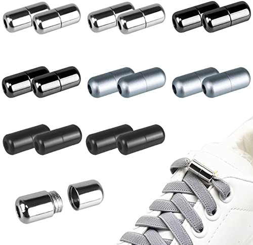 Hengxinc 16 PCS 4 Colour Metal Capsule Shoelace Buckle