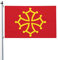 Drapeau de l'occitanie drapeaux 3x5 pieds décoration extérieure drapeau léger bannière maison fête drapeaux cour 3x5 drapeaux