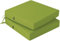 PRIMEPATIO Stuhlkissen 45x45 2er Set für den Außenbereich, wasserdichte Schaumstoff Sitzkissen Outdoor, Garten Sitzpolster Stuhl, Terrassenstuhlkissen mit Bändern, Esszimmerstuhl Stuhlauflage, Grün