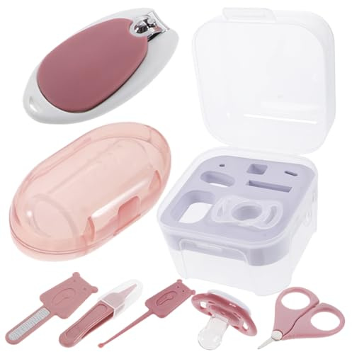 WATIIFUFU Kit De Manicura Para Bebés Tijeras Para Uñas y Cortaúñas Limas Para Uñas Para Recién Nacidos y Cuidado De Manos Casa