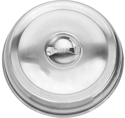 MOTHNUR Tapa De Bistec De Acero Inoxidable Redonda Funda Protectora para Alimentos para Cubrir Platos De Carne La Cocina