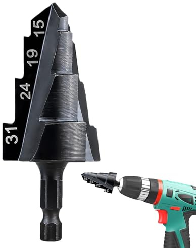 Punte Di Avvolgimento Per Tubi Heavy Duty, Punta Multifunzionale Trapano A Passo In Acciaio Per PVC - Strumenti Di Regolazione Versatili Per Apertura E Espansione Del Foro Del Tuo