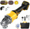 Cordless Angle Grinder for Dewalt 18V/20V Battery, 10000 RPM Brushless Angle Grinder for 125 mm Wheels, 3 Variable Speeds Grinders for Grinding Cutting Polishing (Tool Only)